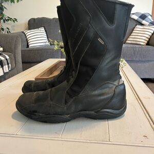 FRANK THOMAS Men's Size 12 Black Motorcycle Boots